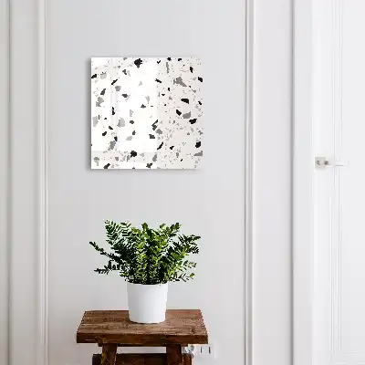 Monochroom terrazzo-stijl