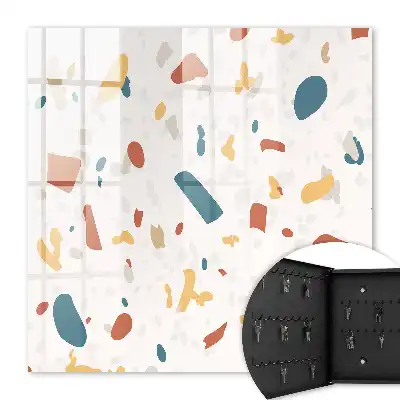 Abstracte compositie met dynamische vormen