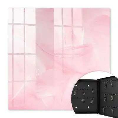 Roze veren decoratie