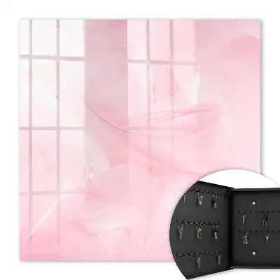 Roze veren decoratie