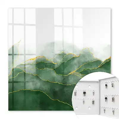 Groene heuvels in aquarelstijl