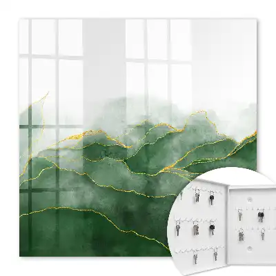 Groene heuvels in aquarelstijl