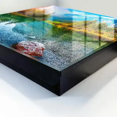 Wanddecoratie van een rustgevend berglandschap