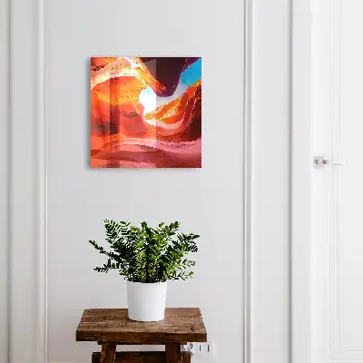 Kleurrijke rotsen met diep perspectief