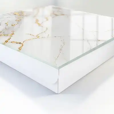 Wanddecoratie met grijs en wit marmerpatroon