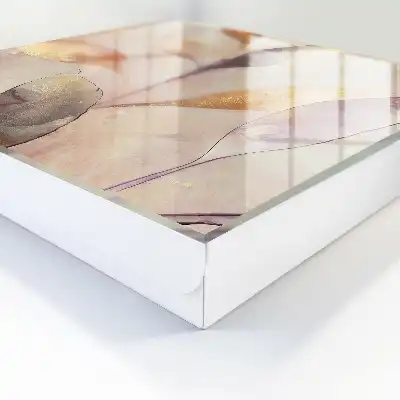 Behang met pastelkleurige bladeren zonder contrast