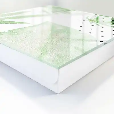 Groene bladeren op een witte achtergrond