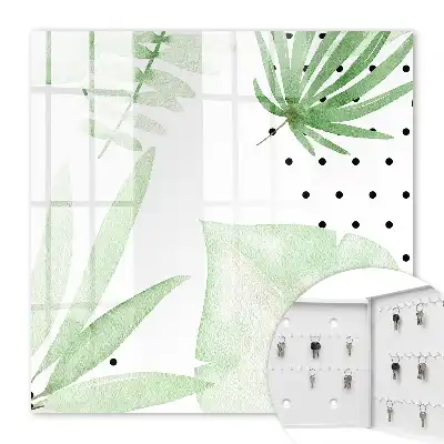 Groene bladeren op een witte achtergrond