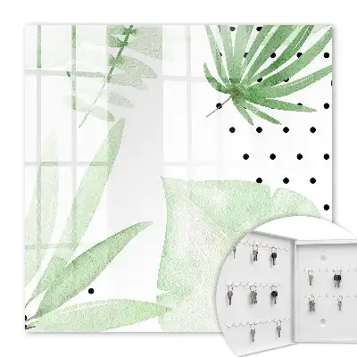 Groene bladeren op een witte achtergrond