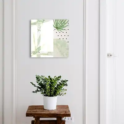 Groene bladeren op een witte achtergrond