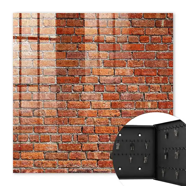 Bakstenen muur met warme tinten