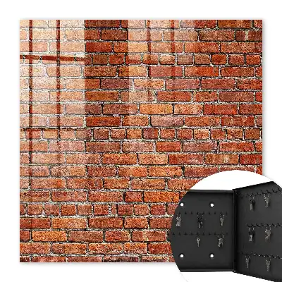 Bakstenen muur met warme tinten