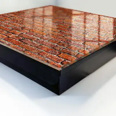 Bakstenen muur met warme tinten