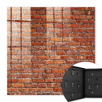 Bakstenen muur met warme tinten