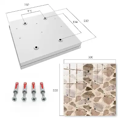 Organische compositie in beige en bruin