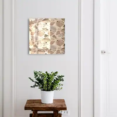 Organische compositie in beige en bruin
