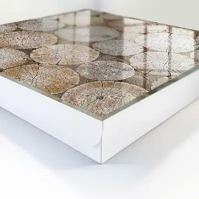 Harmonieus patroon van houten cirkels