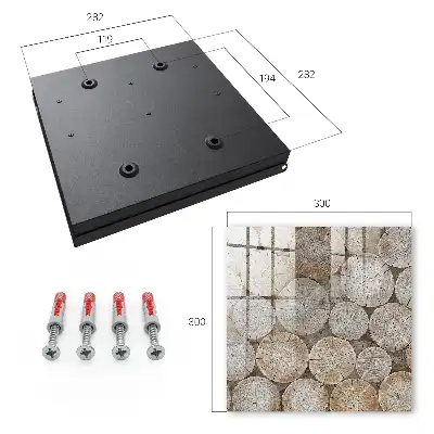 Harmonieus patroon van houten cirkels