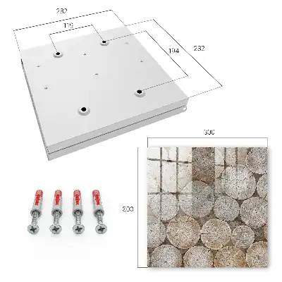 Harmonieus patroon van houten cirkels