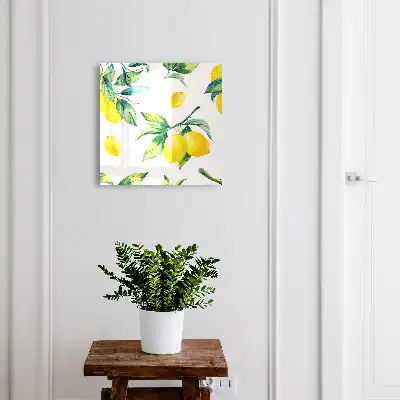 Aquarel citroenbladeren
