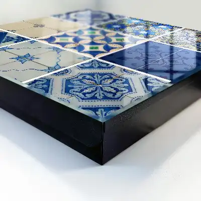 Azulejos tegels met blauwe accenten