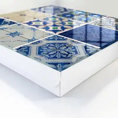 Azulejos tegels met blauwe accenten