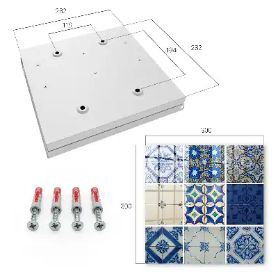 Azulejos tegels met blauwe accenten