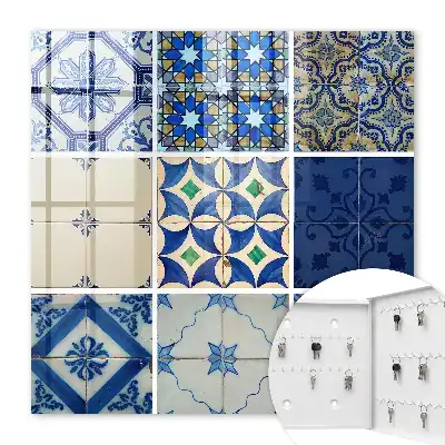 Azulejos tegels met blauwe accenten
