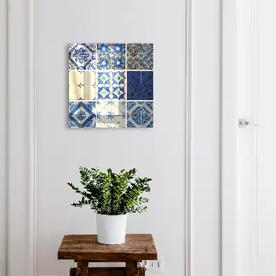 Azulejos tegels met blauwe accenten