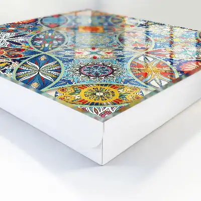Een kleurrijk mozaïek van intense kleuren