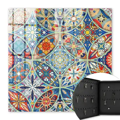 Een kleurrijk mozaïek van intense kleuren