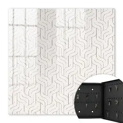Geometrisch patroon met golvende lijnen