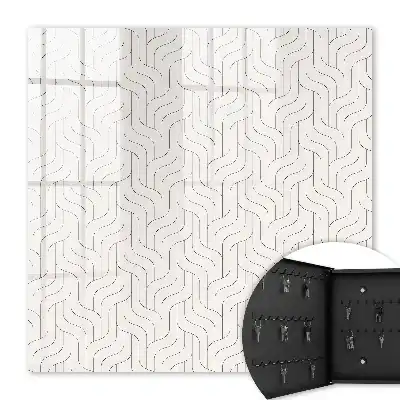 Geometrisch patroon met golvende lijnen