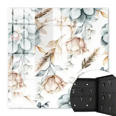 Aquarelbloemen in zachte kleuren