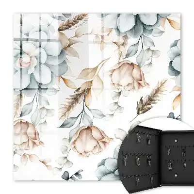 Aquarelbloemen in zachte kleuren
