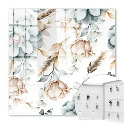 Aquarelbloemen in zachte kleuren