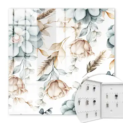 Aquarelbloemen in zachte kleuren