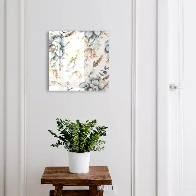 Aquarelbloemen in zachte kleuren