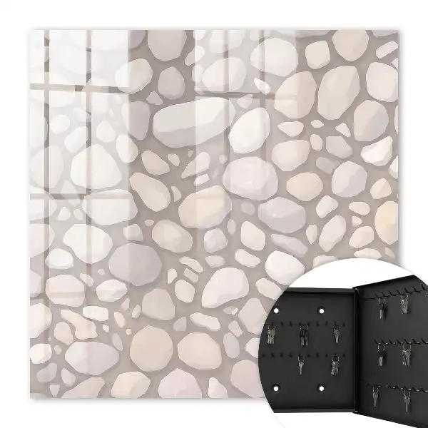 Beige behang met steenstructuur