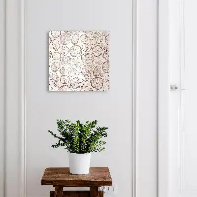 Houten dwarsdoorsnede ringen