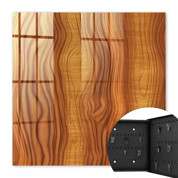 Houten golven in bruine tinten
