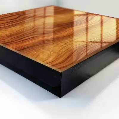 Houten golven in bruine tinten