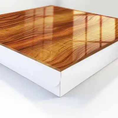 Houten golven in bruine tinten