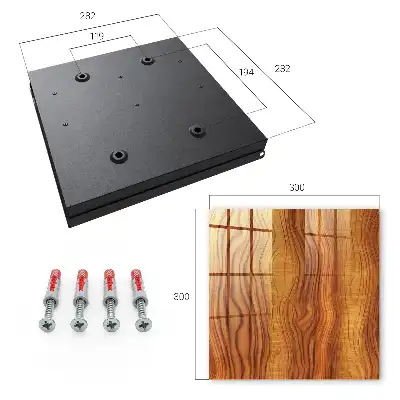 Houten golven in bruine tinten