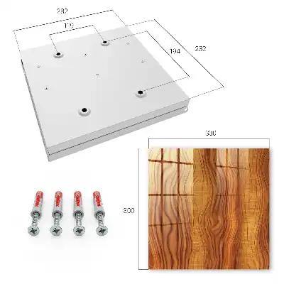 Houten golven in bruine tinten