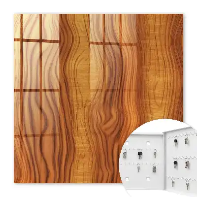 Houten golven in bruine tinten