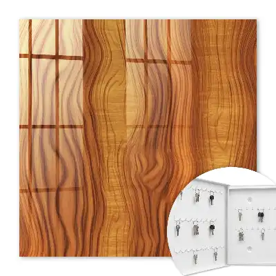 Houten golven in bruine tinten