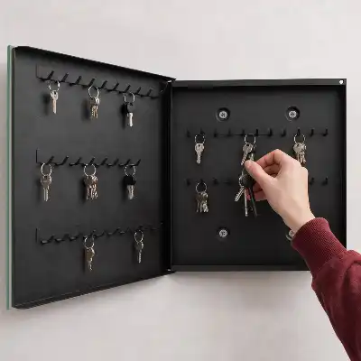 Stijlvolle wanddecoratie met geometrische vormen in heldere kleuren