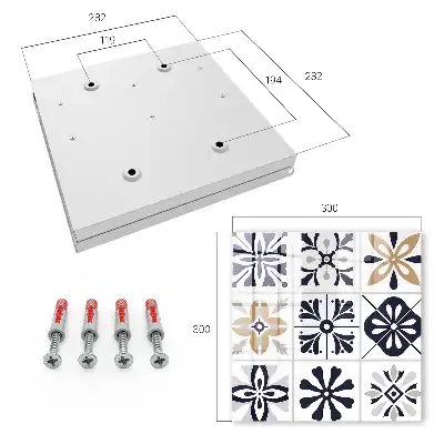 Behang met geometrische patronen in lichte tinten