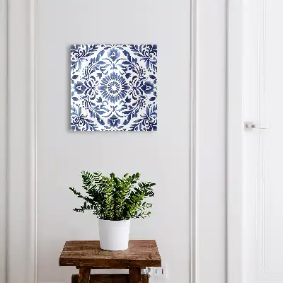 Bloemenornament op een witte achtergrond